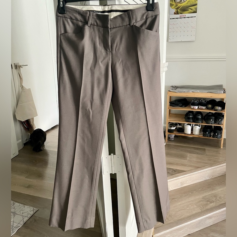 Theory Men's Classic Light Brown Pants